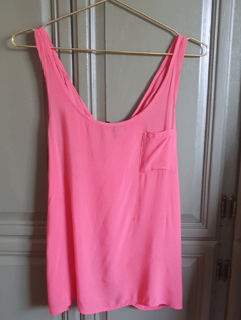 Pink Flowy Tank Top